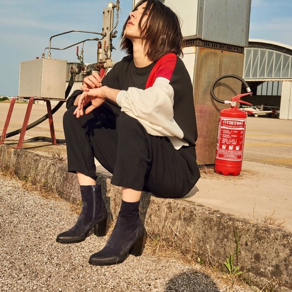 Elena Lachi Ankle boot in Hombre Black Leather - Picture 2 of 8